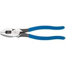 Klein Tools D213-9NE-CR Alicates de corte lateral y crimpado de conector de 9 pulgadas de alto apalancamiento(Corte HD con tracción FT Conductor) - Tipo 1 - Ver 2