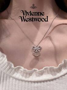 Vivienne Westwood Octavie Pendant Necklace - Silver - View 3