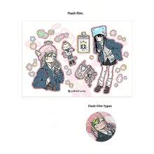 1pc - 2025 New - Line Study Room - Cat Director - ID Photo Girl High School Student - Anime Character Sticker - Phone Tablet Laptop Sticker - Planner Supplies - Decorative Sticker - Home Decor - Wall Decor - Cup Luggage Skateboard DIY Sticker - Stitch Toys Travel Toys Classroom Fidget Toys Mini Stuff Bath Toys Christmas Stationery Stress Ball - Birthday Gift - Christmas Gift - Christmas Eve Gift - Perfect Gift - Gift - Toys - Games