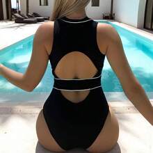 Women Swimming & Diving Suit - Black - View 7