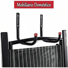 Fishlead 6 Piezas Ganchos de Garaje, Gancho Bicicleta Pared, Ganchos de Almacenamiento de Utilidad, Ganchos en J Negros con Tornillos, para Organizar Herramientas de Jardín, Escaleras, Mangueras