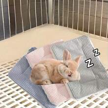 Juego de 1 pieza (3 colores + 2 tamaños disponibles) Cama para conejos y cobayas, Esterilla suave para conejos, Esterilla cálida para cobayas, Colchón de invierno para pequeños animales, Esterilla de dormir de lana. Adecuado para conejos, hámsteres, ardillas, erizos, chinchillas y hurones de interior. - Multicolor - Ver 2