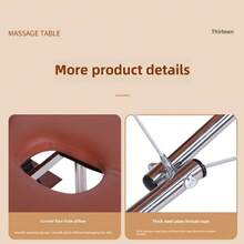 1300g Foldable Massage Table, Easy To Carry Lightweight Massage Bed, Tattoo & Beauty Massage Table, Foldable & Height Adjustable, Heavy Duty Massage Bed, Suitable For Outdoor Leisure, Indoor Beauty, Tattoo - Yellow - View 12