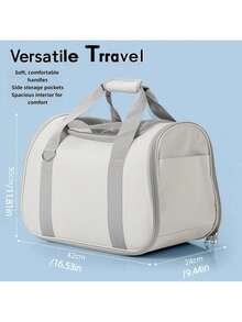 1pc Foldable Breathable Pet Carrier Backpack, Suitable For Small Dogs And Cats, Portable Sling Bag