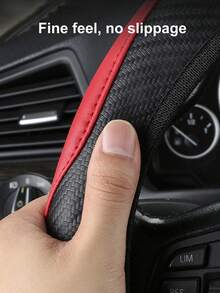 6 Pezzi Set Accessori Auto in Pelle PU, Coprivolante, Copri Console Centrale, Copri Freno a Mano, Copri Cintura di , Copri Bracciolo, Accessori Auto, Modanature Interni Automobile.