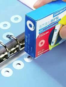 250-Piece Pvc Binder Stickers With Adhesive Hole Reinforcement, Label Round Stickers - Protect Your Loose-Leaf Books! - Multicolor - View 13