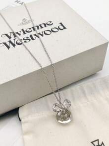 Vivienne Westwood Octavie Pendant Necklace - Silver - View 6