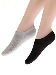 5 paia di calzini invisibili tinta unita, traspiranti e morbidi, adatti per uomo e donna, ideali per uso quotidiano, viaggi, calzini corti, regalo perfetto per le vacanze (consegna casuale) - Multicolore - Visualizzare 9