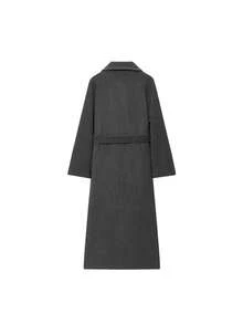 DEEKA Autumn/Winter New Women's Fashion Classic Double-Breasted Windbreaker Coat - Grey - View 7