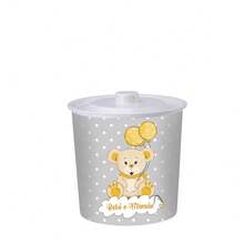 Baby Room Organizer Kit In Rattan With Basket, Trash Cans, Multipurpose Boxes And Soap Dispenser - White - View 6
