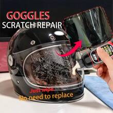 Scratch Repair Wax, Scratch Repair Kit, Goggles And Body, Helmet/Glasses Repair Solutions - Suitable For Various Scratch Repair - 1 Piece + Sponge - View 1