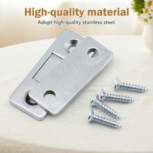 16个橱柜磁性吸盘，无需钻孔，经久耐用，适合日常高强度使用 - 銀色 - 查看 6