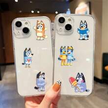 50 Stück neue Bluey Graffiti Aufkleber, süßer blauer Hund Aufkleber Dekoration für Laptop, Handy, Gitarre, Skateboard, Geburtstagsparty Geschenk