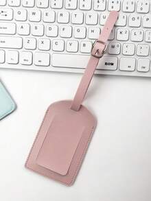 3pcs/1pc Luggage Tags,PU Leather Airplane Boarding Pass Creative Travel Luggage Tag, Flip Cover Suitcase Baggage Tag,Pink Luggage Tags,Carnival Cruise Luggage Tags,Small Luggage Tags,Bow Luggage Tag,Leather Letter Cute Luggage Tags With Privacy Name Card