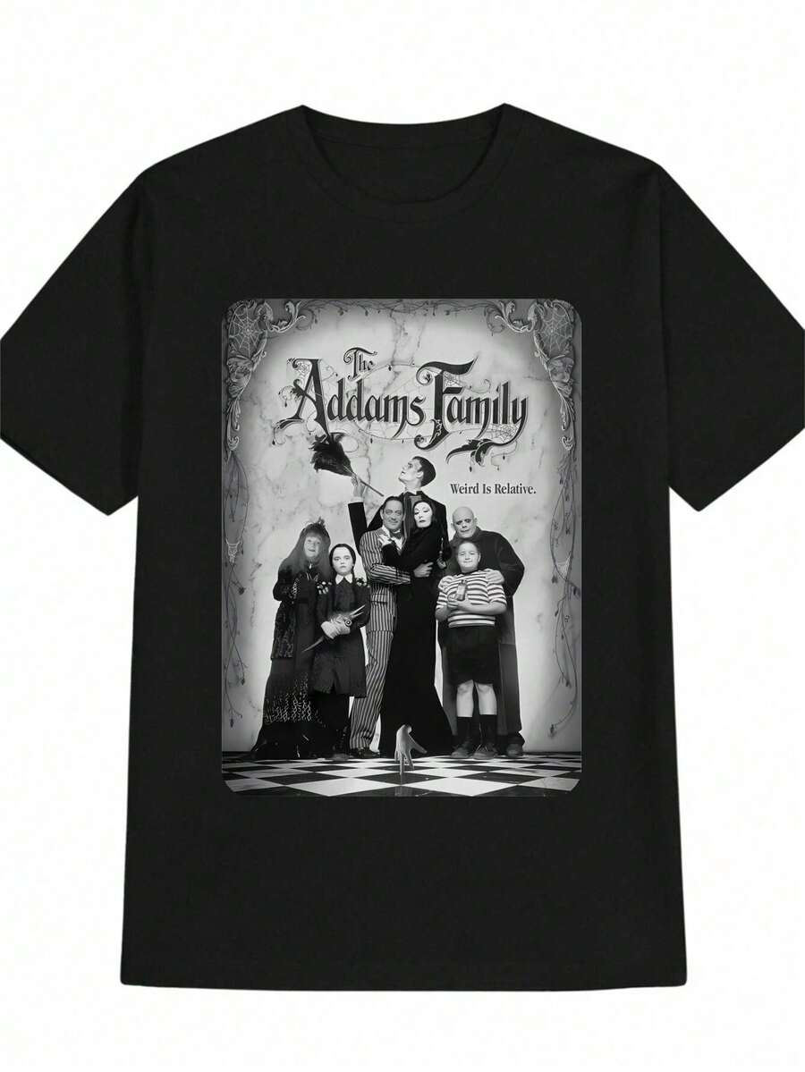 Camiseta Casual de Cuello Redondo para Hombre, Lo Extraño Es Relativo. Camiseta de Hombre con Estampado, Regalo para Hombre - Negro - Ver 1