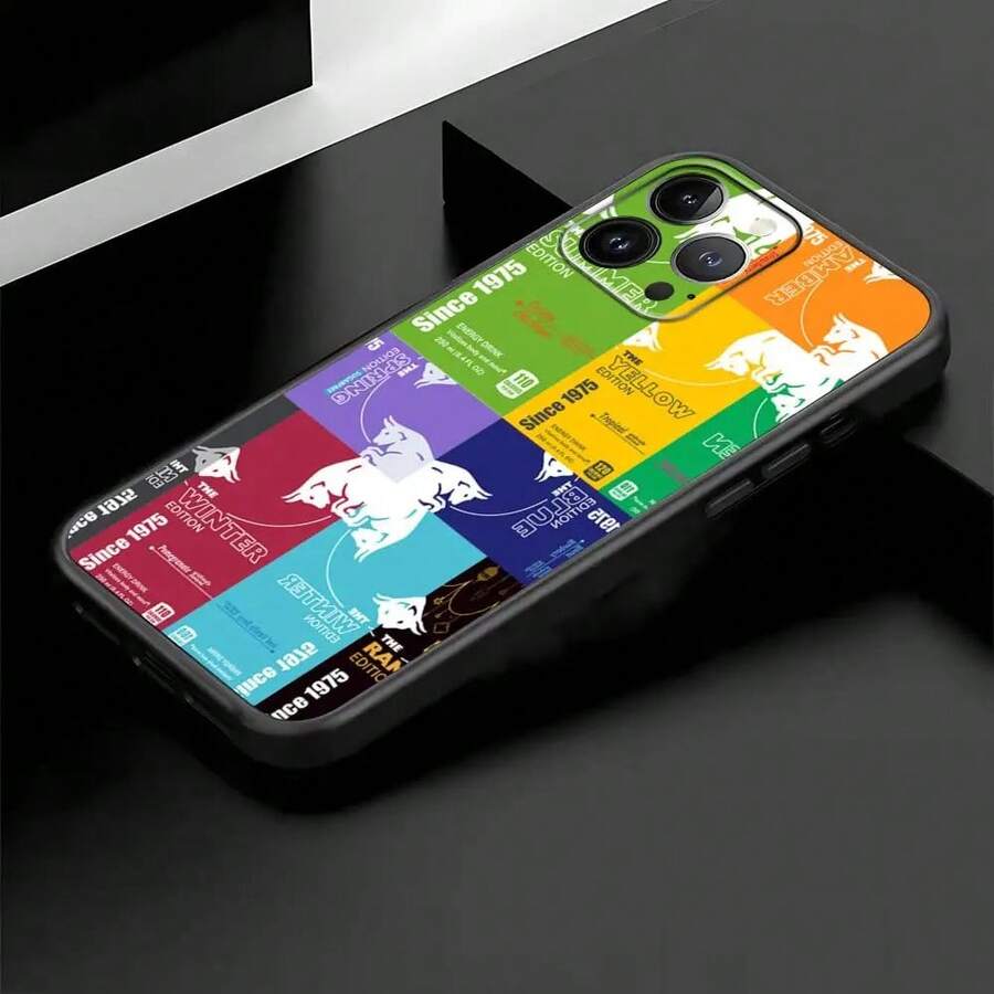 R-Red B-Bulls Phone Case Covercompatible with  16 16e 15 14 13 12 11 Plus Mini Pro Max Soft black Shockproof Cover,Covercompatible with  17 Hülle, 17 pro Hülle, 17 promax Hülle - Z2 - Übersicht 1