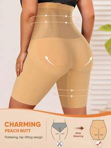 Local Delivery All-Purpose High Waist Shaping Shorts -Perfect For Yoga, Office Work, Or Sleeping Without Changing Outfits - 裸體 - 查看 4