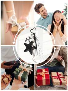 1PC Yogodlns Y2k Leather Rope Keychain,Star Cute Starfish Bag Pendant , Starfish Pendant Fashion High-End Fashion Design Five-Pointed Star Braided Rope Bag Pendant,Car Keychain,Key Lanyard,Key Holder,Keychain Accessories,Keyring,Couple Keychain,Gifts For Women,Valentine's Day Gifts,Birthday Gift,Friend Gift,Holiday Gifts,Event Souvenirs,Party Gifts.