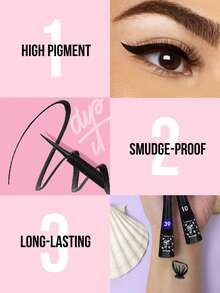 MISSLYN-3PCS Black Joker Eye Makeup Set, Black Joker All In One Mascara, Multi-Effect In One, One Multi-Effect, Curling, Thickening, Lengthening, No Caking, Anti-Smudge,Dip Eyeliner 1Pc Eyeliner Pencil, Liquid Eyeliner, Long Lasting Eyeliner, Creamy Eyeliner Gel - #1+#10+#4 - 查看 7