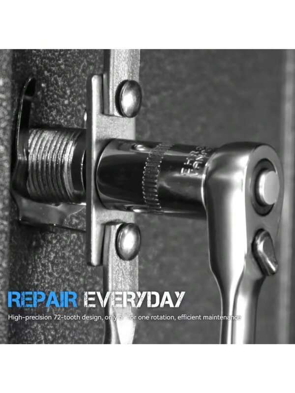 Mini Chave de Ranhura Dupla Rápida 1/4 Polegada 72 Dentes Chave de Fenda Torque Chaves de Mão Ferramentas de Reparo