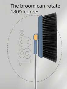 Multi-Functional Vertical Broom And Dustpan Three Pieces Set, Rotatable Non-Stick Hair Scraper Water Scraper Broom Dustpan Combination Set, Flexible Cleaning Combination, Suitable For Home Use - Suitable For Living Room, Bedroom, Bathroom, Kitchen, Courtyard And Other ScenesCan Be Used For Home Decoration, Car Decoration, Office Desk Decoration, Dining Table Decoration, Teacher's Day Gift, Birthday Gift - Multicolor - View 4