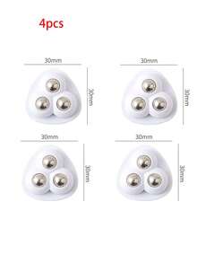 1/4个粘性耐磨承重小滑轮，万向轮，三种颜色可选，底部带静音脚轮，优质重型旋转轮 - 顺滑360°旋转脚轮，带三重滚珠轴承，静音耐磨，无需钻孔即可承重家用物品 - 彩色 - 查看 16