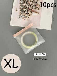 4 Sizes Transparent EVA Jewelry Storage Bag, Resealable Zipper Pouch, Travel Jewelry Organizer, Suitable For Rings, Earrings, Bracelets, Necklaces, Travel Essentials, Cruise, Dorm, Beach Vacation, Summer Holiday, Back To School Supplies