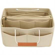 ¡RecomendadoLukovee Organizador de Bolsas para Mujer, inserto Organizadores de Bolsa de Mano de Fieltro con 14 Bolsillos, Organizador Maquillaje Neceser Aseo para Viaje, Compatible con una Variedad de Marcas¡Top de Temporada - Negro(Nuevo) - Ver 9