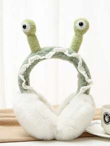 1pc Women's Cute Warm Windproof Ear Muffs, Foldable Thick Ear Warmers For Students, Cycling, Winter