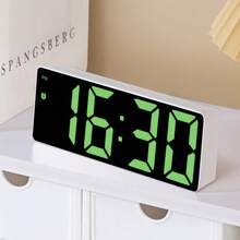 This Multi-Functional LED Desktop Alarm Clock, Powered By USB, Displays Time And Temperature, And Features A Night Light Function. It Is Suitable For Bedrooms, Home Offices Or Living Rooms, And Is An Ideal Gift For Christmas, Halloween, Easter, Valentine's Day, Thanksgiving And Birthdays. - Multicolor - View 7