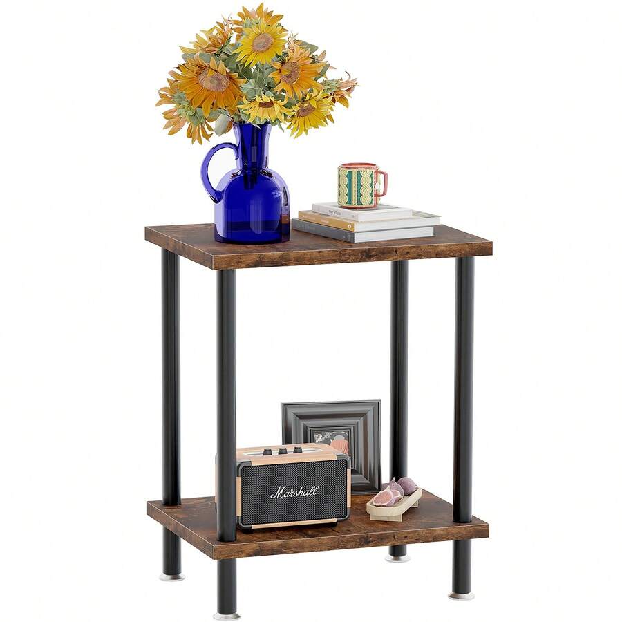 End Tables - Maroon - View 1