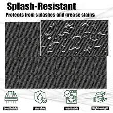 12 delantales lisos con 2 bolsillos - Delantal unisex comercial, lavable a máquina, ajustable, para hombres y mujeres, para camarera, resistente a las gotas de agua, para cocina, barbacoa, chef, camarero, restaurante, pintura y manualidades. - Negro - Ver 6