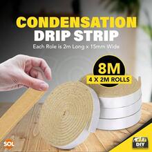 4pk Condensation Drip Strip - 2mx15mm Absorbent Tape Window Condensation Moisture Control - Drip Strips, Window Moisture Absorbers - Initial - View 2