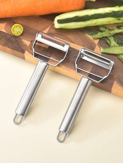 3-In-1 Stainless Steel Double-Head Fruit Peeler Household Multi-Functional Fruit And Vegetable Peeler Kitchen Radish Potato Grater