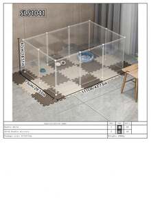 Large Indoor Pet Fence, Freestanding Cat Cage Dog Playpen With Spacious Area, Modular Assembly Cat Crate - Multicolor - View 27