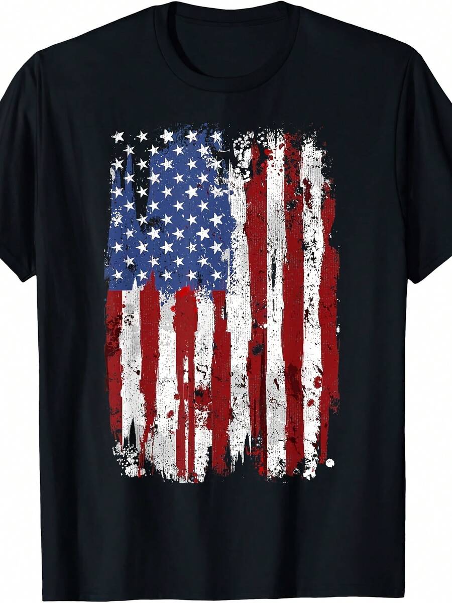 USA Flag American Flag United States Of America 4th Of July T-Shirt - 款式7 - 查看 1