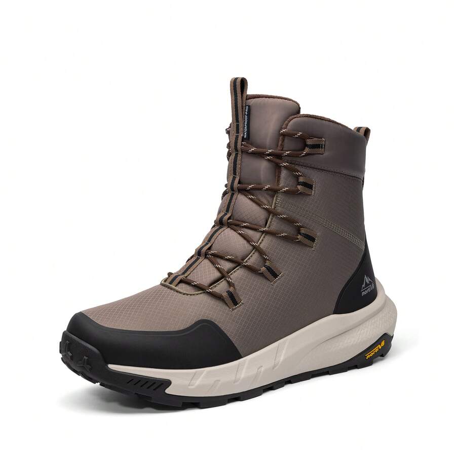 Men's Wide Winter Boots Grip On Snow Ice Insulated Waterproof Lightweight Comfortable Hiking Outdoor Boots