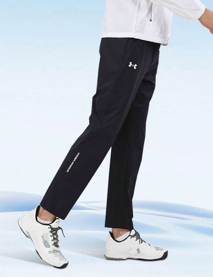 Under Armour Men's Quick-Drying Sports Pants Loose Straight Thin Casual Trousers - Black - View 1