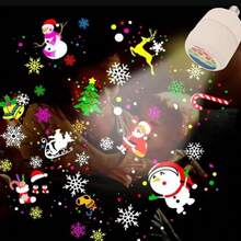Lampada Projetor Natal Refletor Desenhos Natalinos Led E27 Bivolt