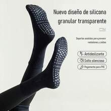 3 pares de calcetines de tripulación multicolor para mujer, aptos para pilates, yoga, ballet, deportes, calcetines antideslizantes para hospitales, regalo ideal para el Día de San Valentín, calcetines suaves y cómodos con agarre para todas las estaciones - Multicolor - Ver 7