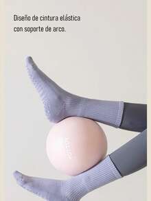 3 pares de calcetines de tripulación multicolor para mujer, aptos para pilates, yoga, ballet, deportes, calcetines antideslizantes para hospitales, regalo ideal para el Día de San Valentín, calcetines suaves y cómodos con agarre para todas las estaciones - Multicolor - Ver 9