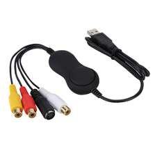 Tarjeta de captura de vídeo USB 2.0 UVC,Capturadora de Video USB 2.0 Captura de Video y Audio con Cable de Transferencia - Negro - Ver 1