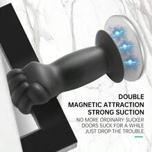 Made Of Silica Gel, It Operates With Low Noise. Equipped With An Adjustable Strap For Anti-Collision And A Strong Suction Cup, This Door Stopper Is Suitable For Use In School Dormitories, Offices, And Homes.