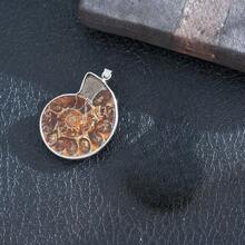 قلادة طبيعية من الصدف البحري، مجوهرات من الأحجار الأصلية للرجال والنساء، قلادة حجر بحري، هدية فريدة بطراز شاطئي - حجر المحارة - مشاهدة 10