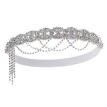BABEYOND 1920s Flapper Headpiece Roaring 20s Headband Great Gatsby Headband Chain For Women Vintage Hair Accessory - 銀色 - 查看 7