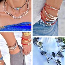 10 件 304 不锈钢管珠长弯管面珠连接器散珠适用于 DIY 腕链脚链项链首饰制作