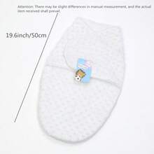 1 pieza Manta de envolvimiento cálida de otoño e invierno, una manta de envolvimiento para bebé de 0 a 6 meses - Regalo para recién nacidos de poliéster suave, suave y cálida, lavable a máquina, con diseños de dibujos animados lindos, perfecta para el primer mes del bebé, baby showers y celebraciones, regalos para fiestas de cumpleaños.