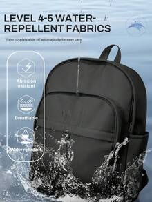 Mochila impermeable para portátil para hombres - Bolsa de transporte ligera de 15.6 pulgadas, mochila casual para ir y venir, bolsa de viaje de mano para negocios/trabajo/escuela/universidad, bolsa profesional para enfermeras y maestros, mochila impermeable - Multicolor - Ver 4