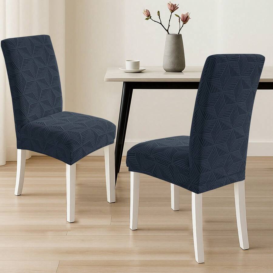 YSTYLE Chair Covers With Backrest 2/4/6 Pieces, Stretch Chair Covers, Living Room Kitchen Chair Covers, Universal Cat Scratch-Resistant Chair Cover, Modern Stain-Resistant Chair Cover - Dark Grey - View 1