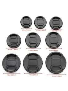 Camera Lens Cap | 49mm 52mm 55mm 58mm 62mm 67mm 72mm 77mm 82mm - Center Pinch - With Anti-Lost Strap, Suitable For Most DSLR And Mirrorless Camera Accessories